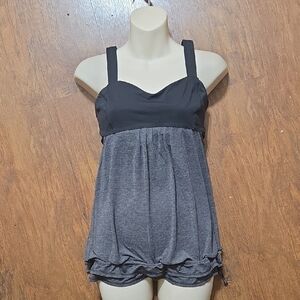 lululemon athletica Black and Gray Camisole